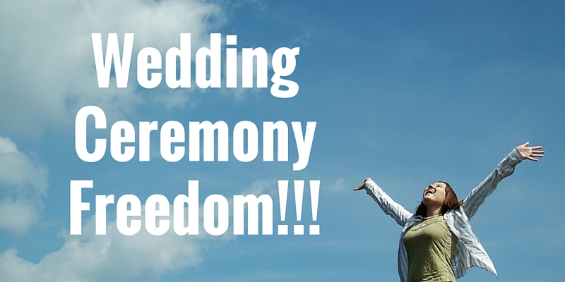 Things you COULD do in your wedding ceremony, part 4